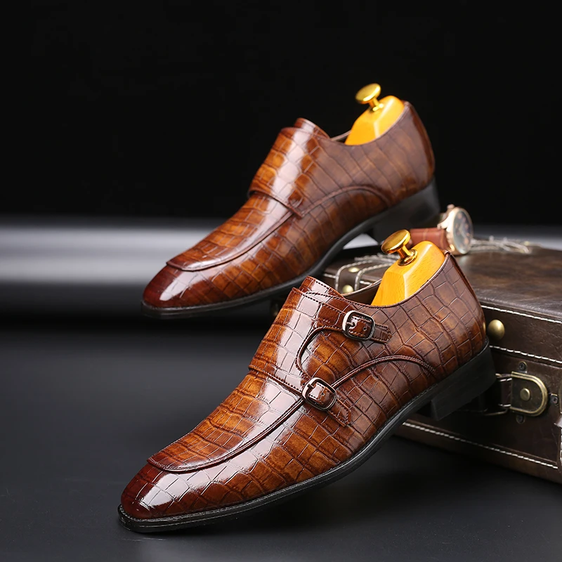

Oxford Shoes Fashion Men Leather Formal Dress Shoes Black Brown Man Comfortable Office Party Footwear