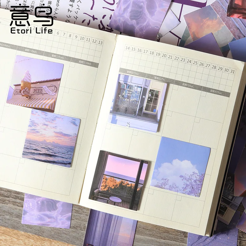 46pcs Fog Filled The Air Decorative Boxed Stickers