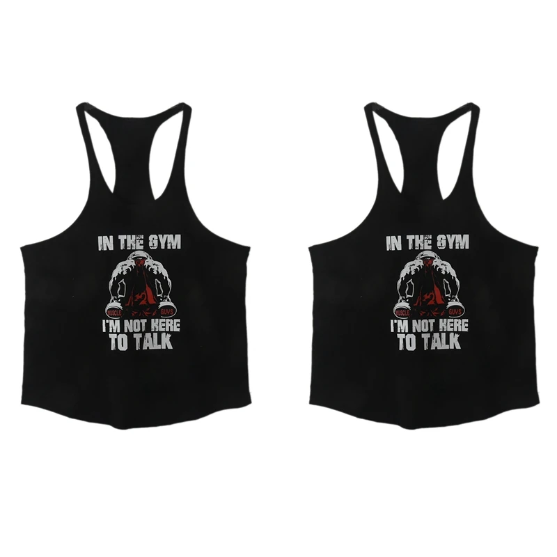 

2X Muscleguys Gym Tank Top Mens Sportswear Undershirt Bodybuilding Tank Top Men Fitness Clothing Y Back Workout Vest M