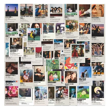 60 Pezzi Adesivi con Poster di Film Classici, Adesivi Graffiti, Adesivi Estetici per DIY, Diario, Cover Telefono, Scrapbook Fatto a Mano