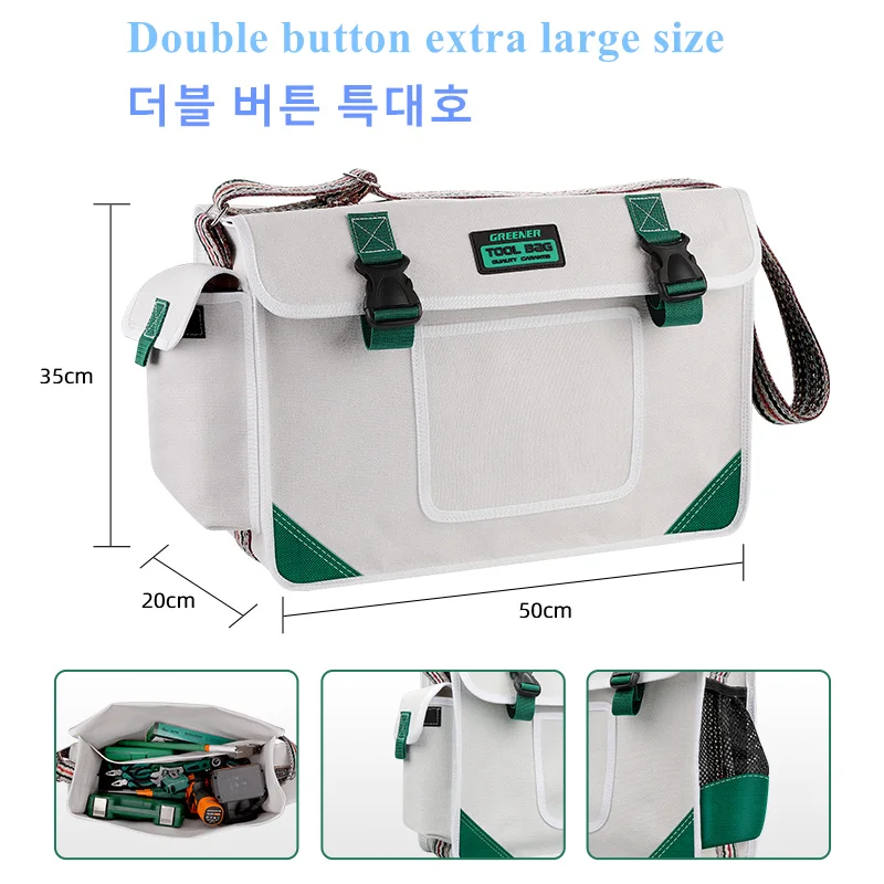 Tool Bags Electrician Bag Tool Organizers Portable Multi Pocket Waterproof Tool Kit Function Tool Bag Oxford Cloth Bag Repair images - 6