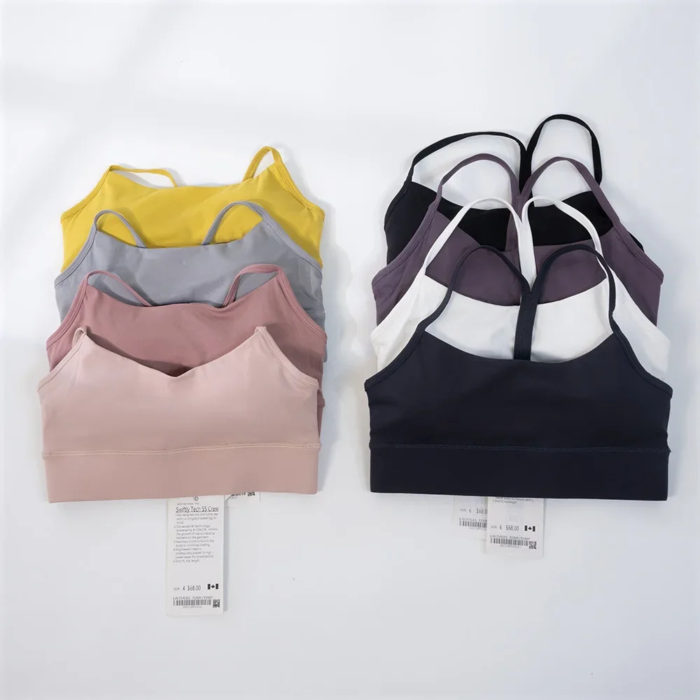 

Женские бюстгальтеры для фитнеса и йоги Bear LULU, спортивные кроп-топы для бега, Супермягкие тканевые топы с широкими бретелями, топ с перекрестными бретелями, уличный бюстгальтер для активного отдыха