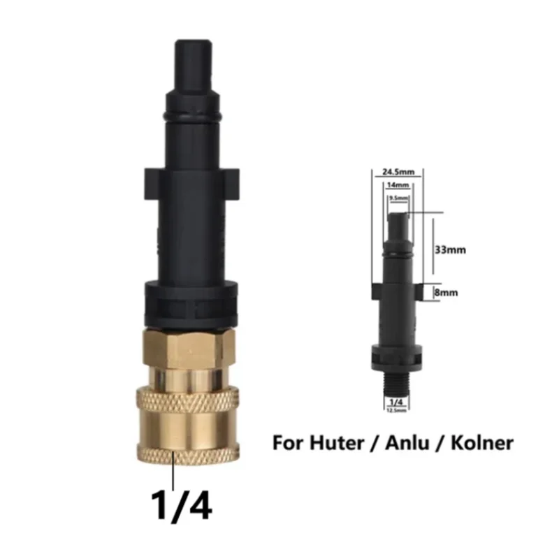 HeavyDuty Pressure Washer Quick Release Adapter 1/4" for AR Blue Karcher LAVOR Black & Decker Bosch Upgrade Your Experience