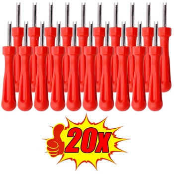 1/20 قطعة صمام الإطارات الأساسية مزيل أدوات لسيارة دراجة نارية شاحنة الإطارات صمامات الجذعية أدوات إصلاح صمام إطار السيارة الأساسية مفك البراغي - Image 6