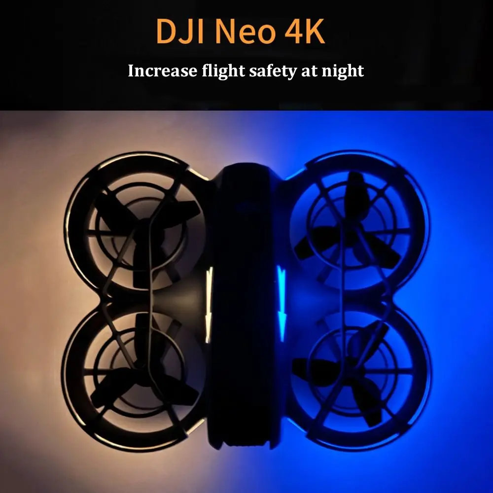 PVC Sticker Cool Skin Night Flight Fluorescent Color Sticker Increase Flight Safety Aerial Camera Accessories for DJI Neo