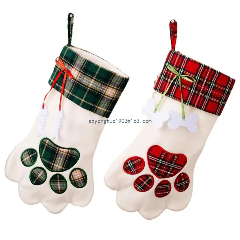 

Stockings Gift Candy Christmas Boutique Bag Xmas Stocking Xmas Tree Ornament
