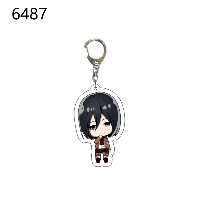 Attack on Titan Anime Cute Acrylic Keychain Bag Tag