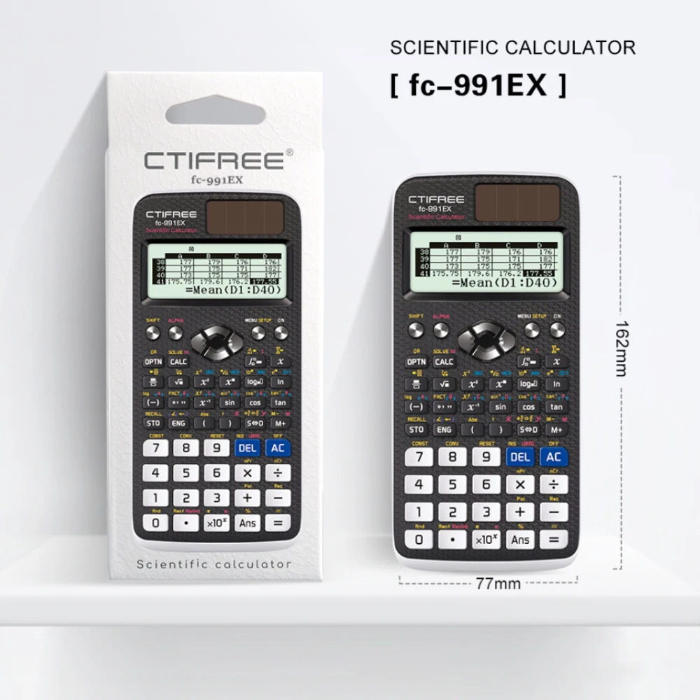 FX991EX 과학용 계산기, 함수 계산기, 552가지 기능의 매트릭스 복합 방정식 풀기 도구, 학생, 엔지니어 및 교수용