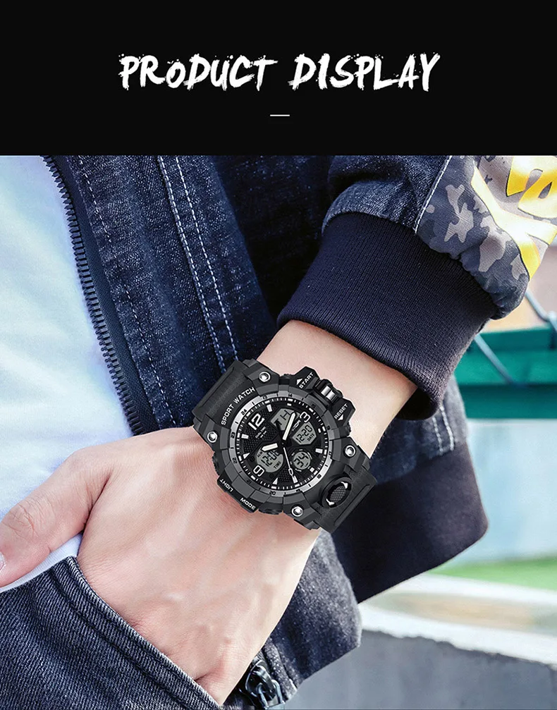 2 Size Military G Style Automatic Watch for Men 18+ Women Lover Watches Digital Fashion Trend Quartz Wristwatch Luxury Original