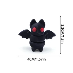 Whimsical 3D Printed Animal Figurine Ornaments - Durable & Fun Party Decor (Bat)