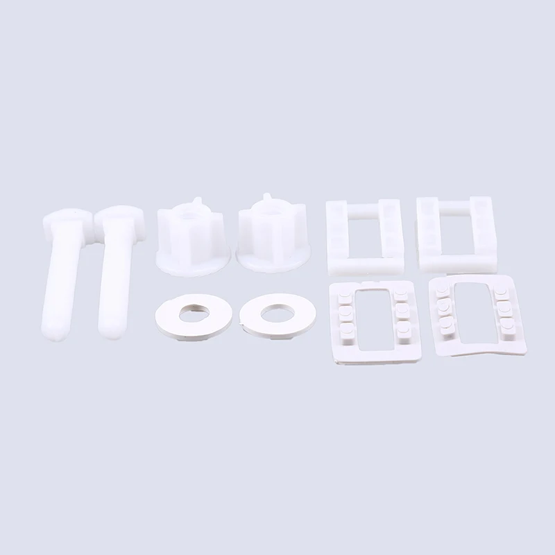 Toilet Seat Accessories Toilet Seat Hinge Bolts Screw Fixing Fitting Kit Plastic Flexible Replacement 1set