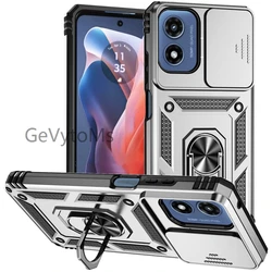 Military 360° Ring Case with Camera Protection and Stand Cover - Moto G Play 2021 (SL)