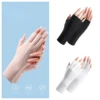 1 Pair Fingerless Gloves Summer Sunscreen UV Protection Multicolor Gloves Woman Driving Gloves Stretch Female Touchscreen 1