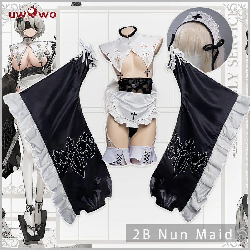 PRE-SALE игра косплей NieR:Automata 2B Косплей йорха uwowowo× DISHWASHER1910 Nier: Automata Nun Maid Fanart