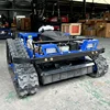 Customized High quality new remote control agriculture brush cutter lawn trimmer robot flail lawn mower 4