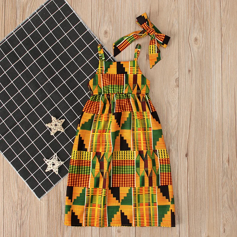 Baby girls bohemian clothes african ethnic tribe style tops dashiki skirts headband kids girls outfit set