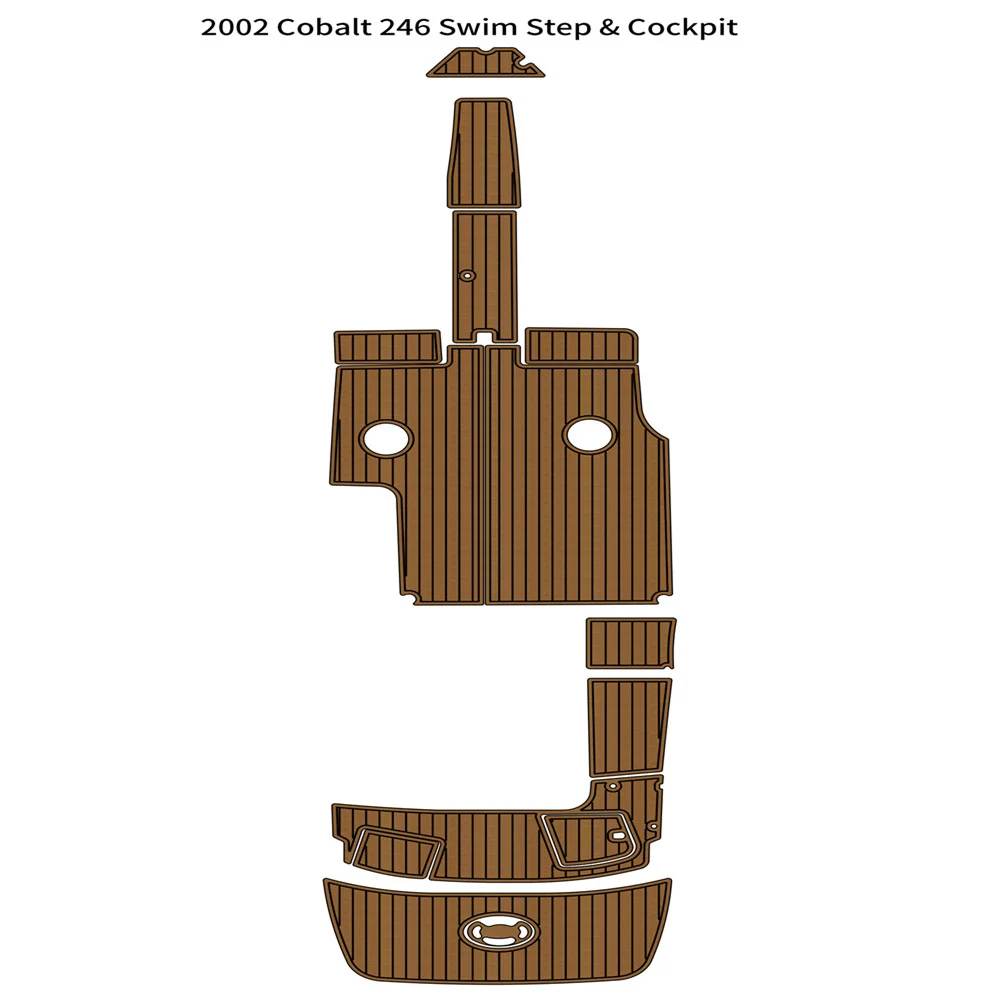 Quality 2002 Cobalt 246 Swim Platform Cockpit Pad Boat EVA Foam Faux Teak Deck Floor Mat 2002 centurion escalade version 2 cockpit pad boat eva foam teak deck floor mat