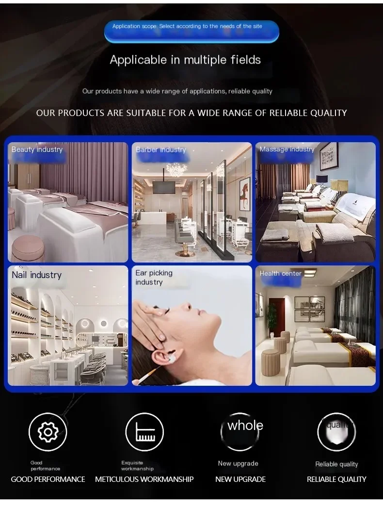 Description Picture 6 of itemFoot Basin Shampoo Chair Hair Salon Shower Head Portable Hair Wash Chair Ergonomics Shampouineuse Salon Furniture MQ50XF