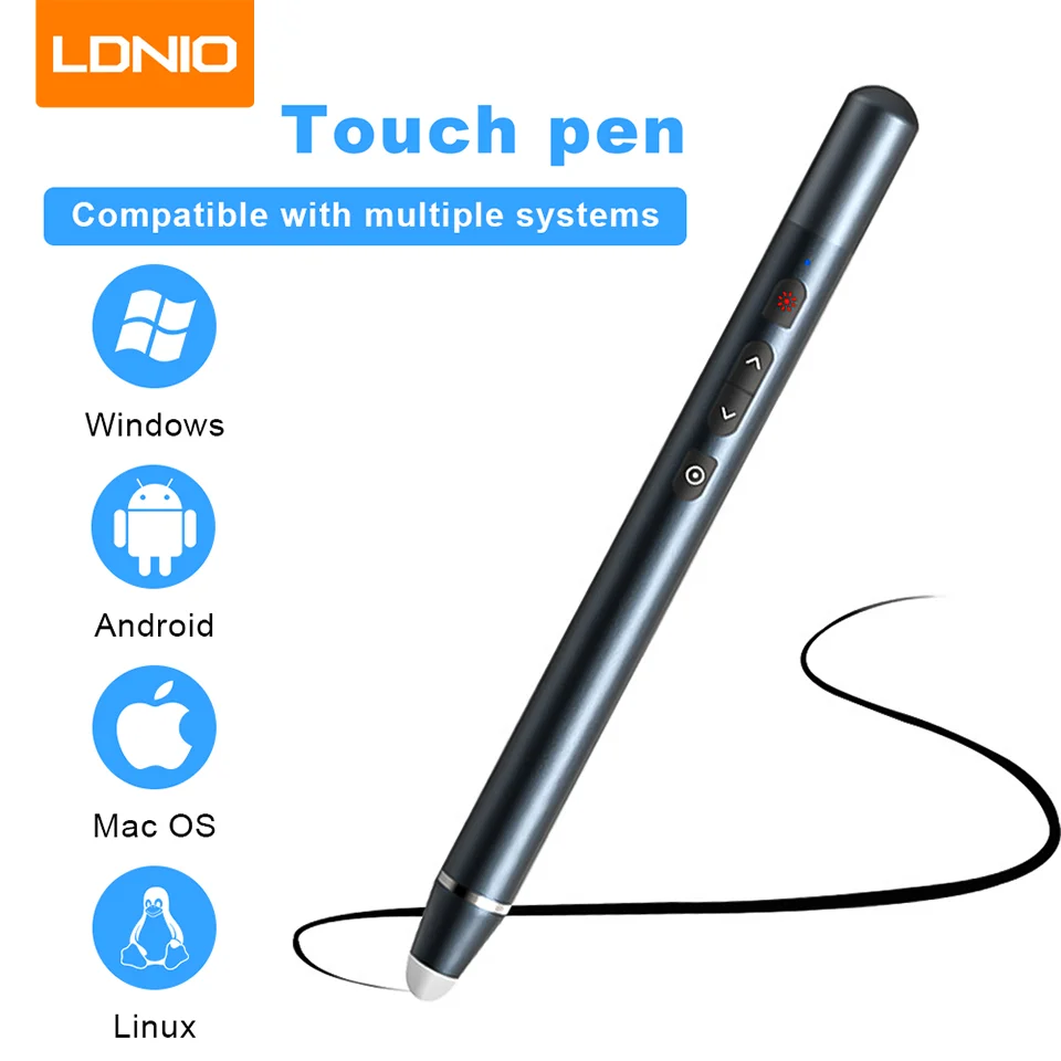 LDNIOPPTClickerPenRechargable24GWirelessPresentationPointer