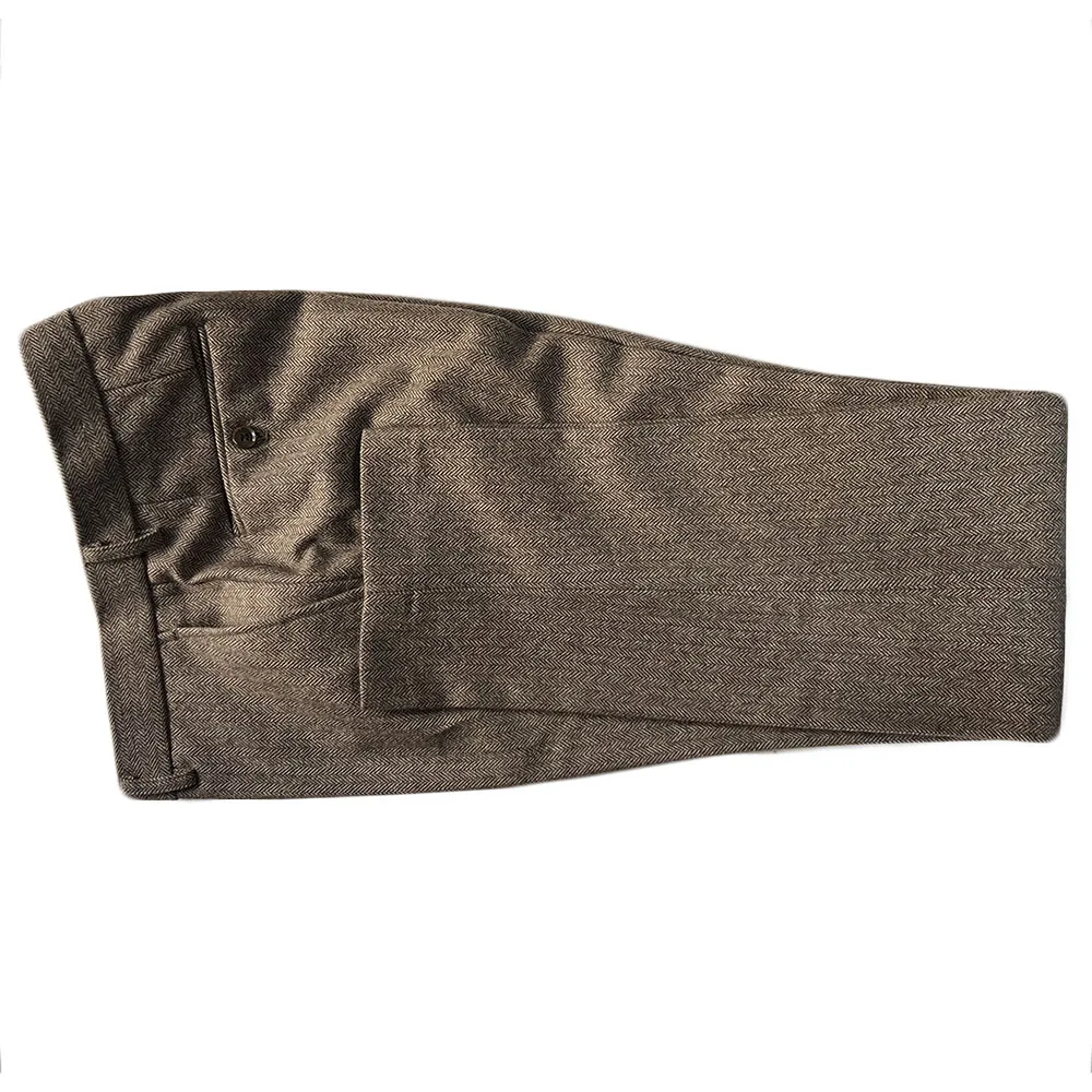 Classic Mens Tweed Suits Tweed Suit Homme Vintage Single Breasted Suits For Men Tailor-Made Mens Suit 3 Piece Costume Men 2024