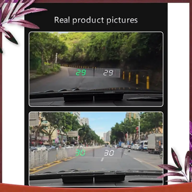 V9 Car Head-Up Display HUD Speedometer Display Windshield Projector KMH/MPH Automotive General Electronic Accessories A