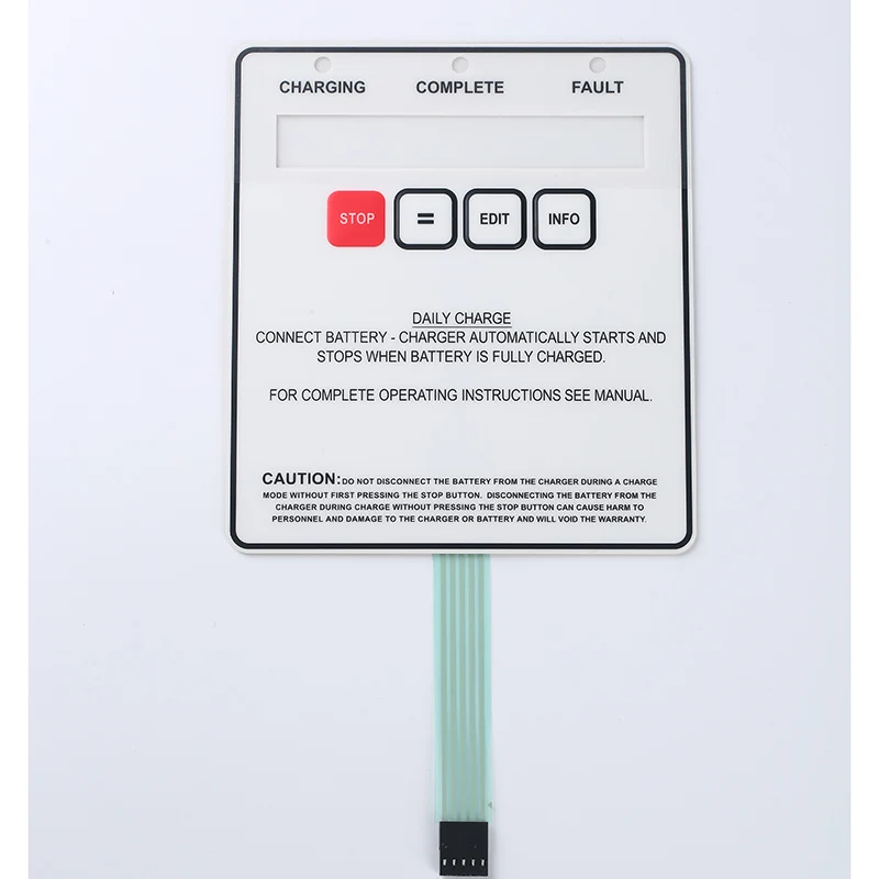 Factory Supply Embossed Tactile Membrane Switch Pet Membrane Switch With Metal Dome