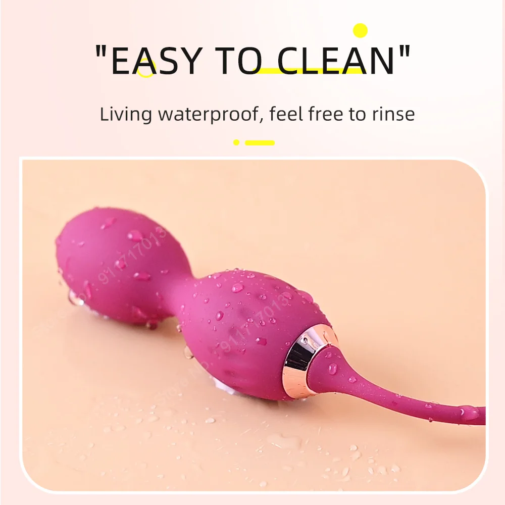 Kegel Balls Kegel Pelvic Floor Muscle Trainer for Women Vaginal Shrinking Balls Vibrator