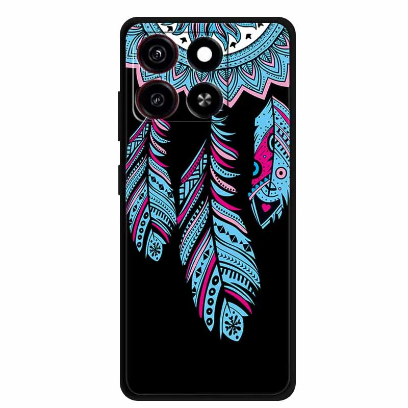 Cute Cartoon Cat Black Silicone Soft Shockproof Phone Case Cover