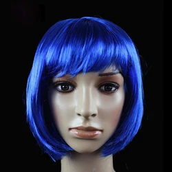 Chic Bob Wig for Women - Stylish Synthetic Wig for Daily Wear, Party, Halloween, and Cosplay (Dark blue)