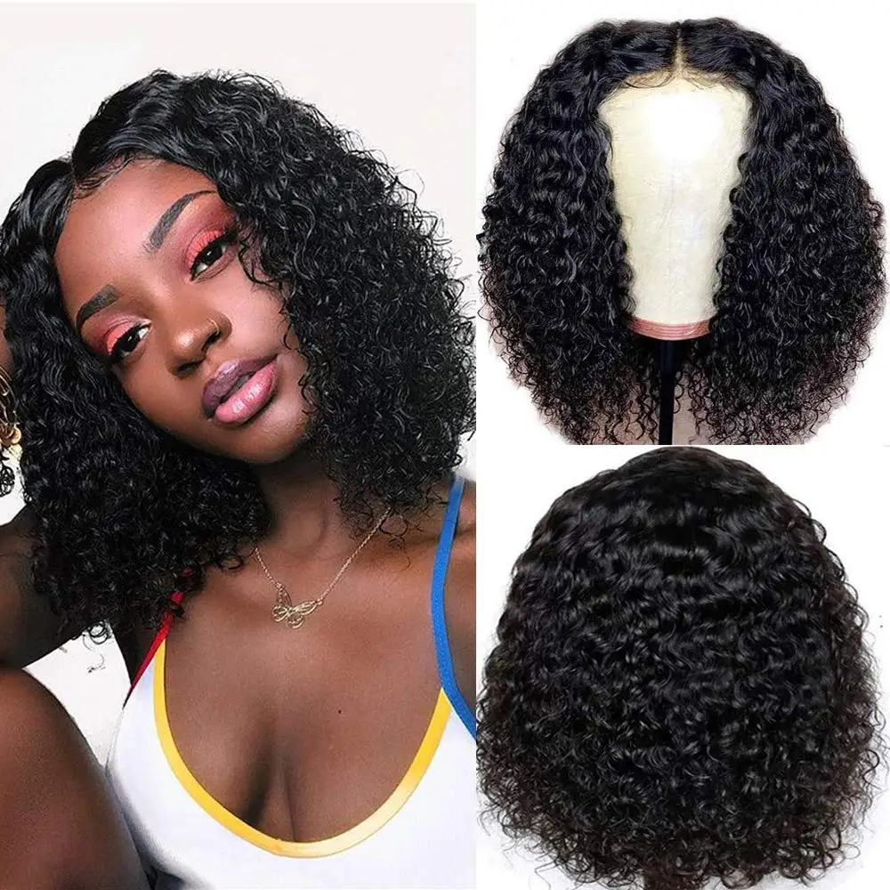 

Dorisy Short BOB Curly Lace Frontal Wigs 13x4 Lace Front Human Hair Wigs For Women 4x4 Kinky Curly Glueless Wig Ready to Go