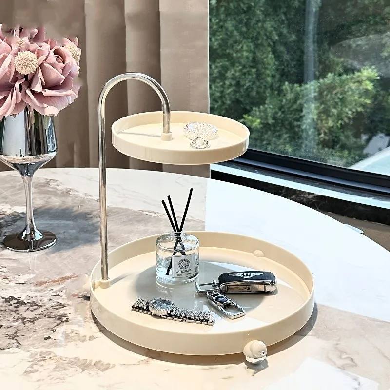 Makeup Organizer Tray Cosmetic Jewelry Lipstick Skincare Storage Shelf Perfume Watches Glasses Keys Rack Home Bathroom Holder 5