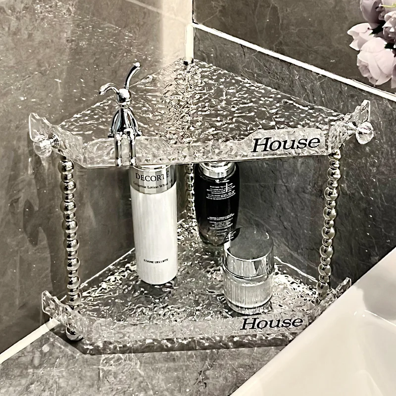 

Bathroom Countertop Shelf Toilet Triangle Storage Rack Toilet Washstand Mouthwash Accessories Home Kitchen Storage Supplies