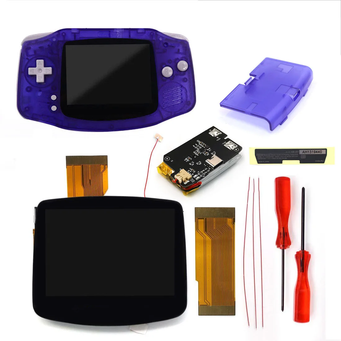 予定コメント要GBA ゲームボーイアドバンス 本体 IPS バックライト交換済み S5e16a81ab51d4071a89c46e11fabc