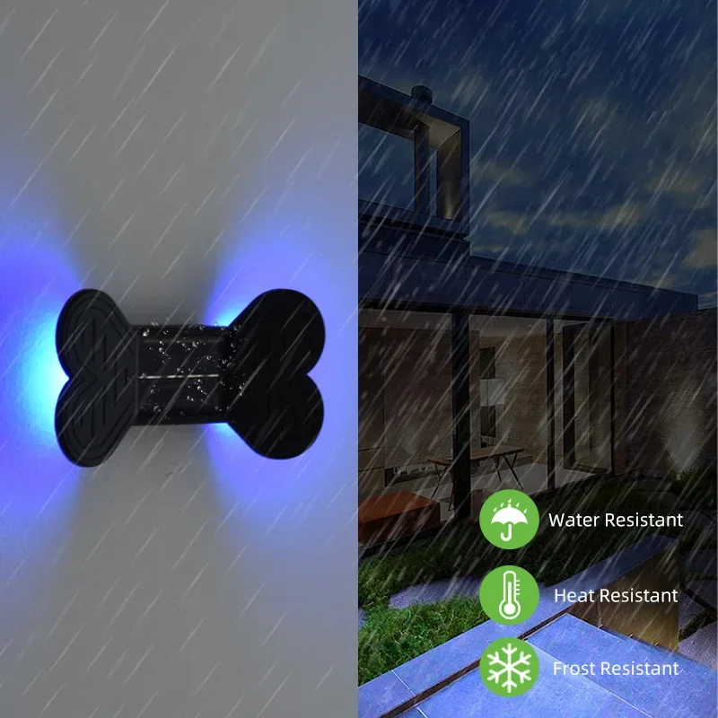 Solar wall lamp outdoor decoration garden courtyard household wall lamp waterproof up and down light outdoor decoration wall