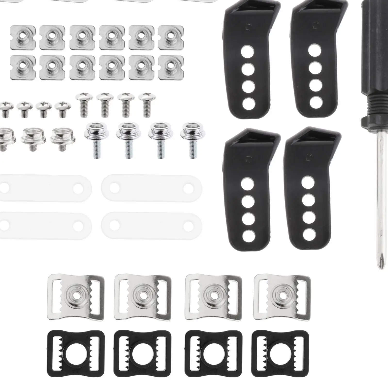35 Pieces Football Helmet Repair Kit Repair R Shape Clips Ice Hockey Visor Kit