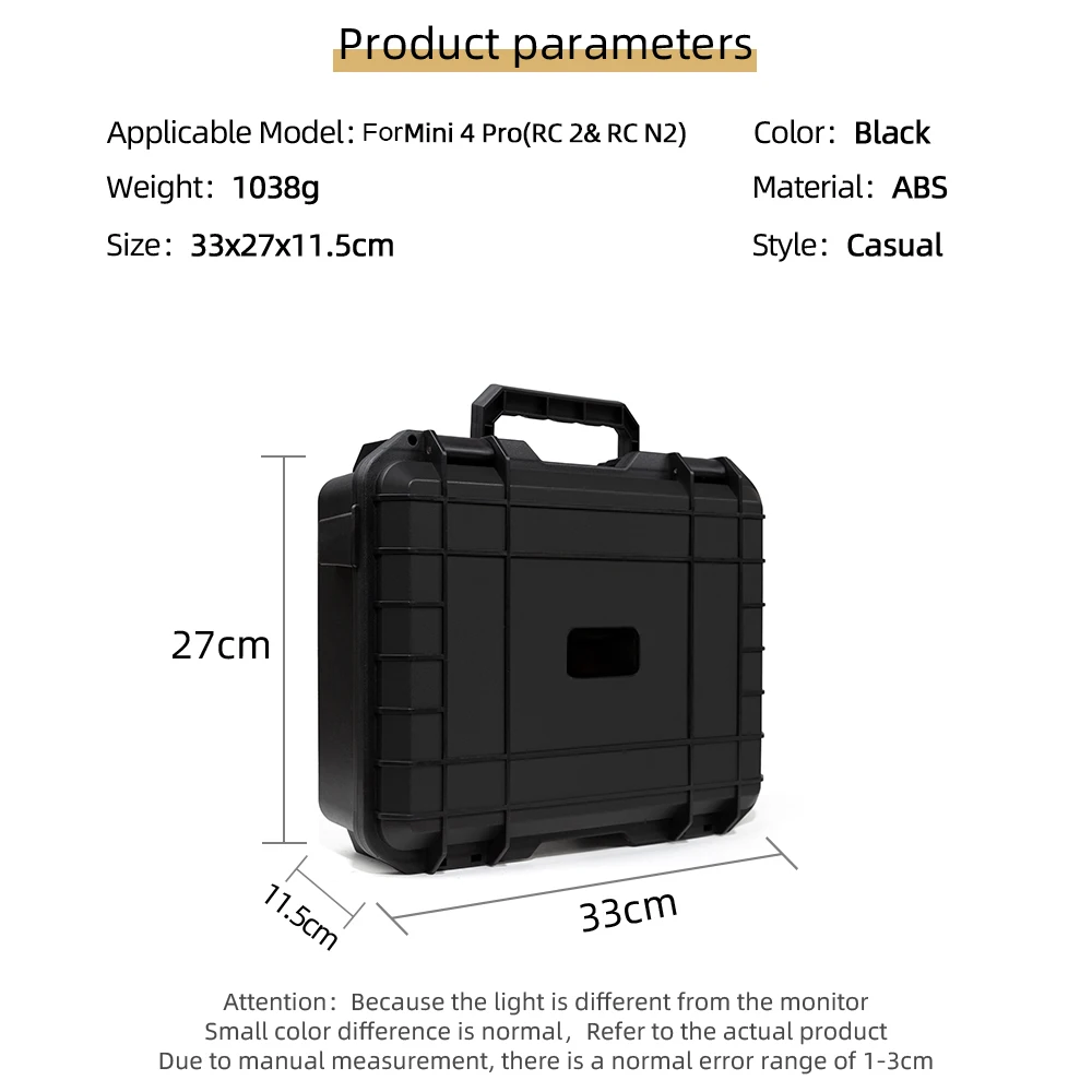 For DJI Mini 4 Pro Boxs drone accessories drone storage bag dji case drone case handbag case Explosion-proof Box For RC 2 & RC-N2 Remote Control Storage Case DJI Mini 4 Pro Box