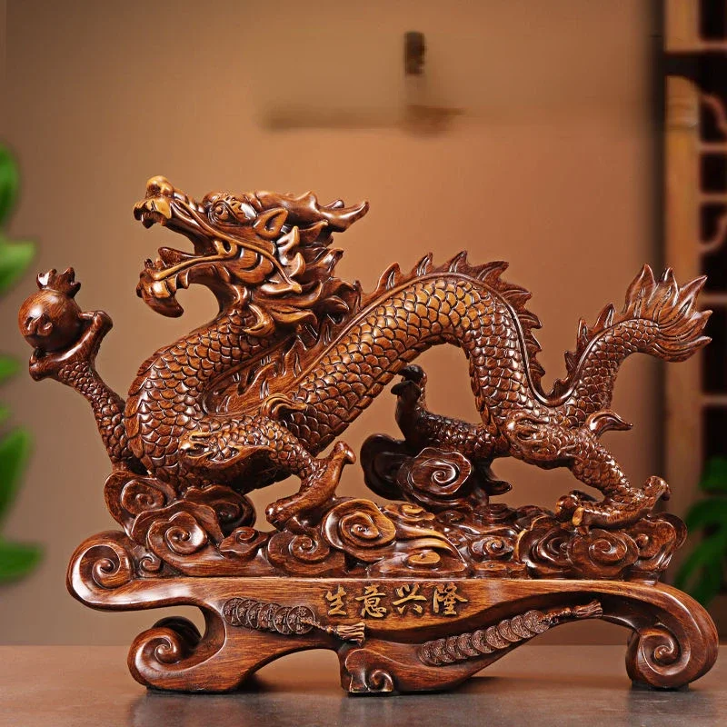 

When Large Dragon Gift Wealth Ornaments Opening Store To Housewarming Lucky Golden Room Attract Living Crafts
