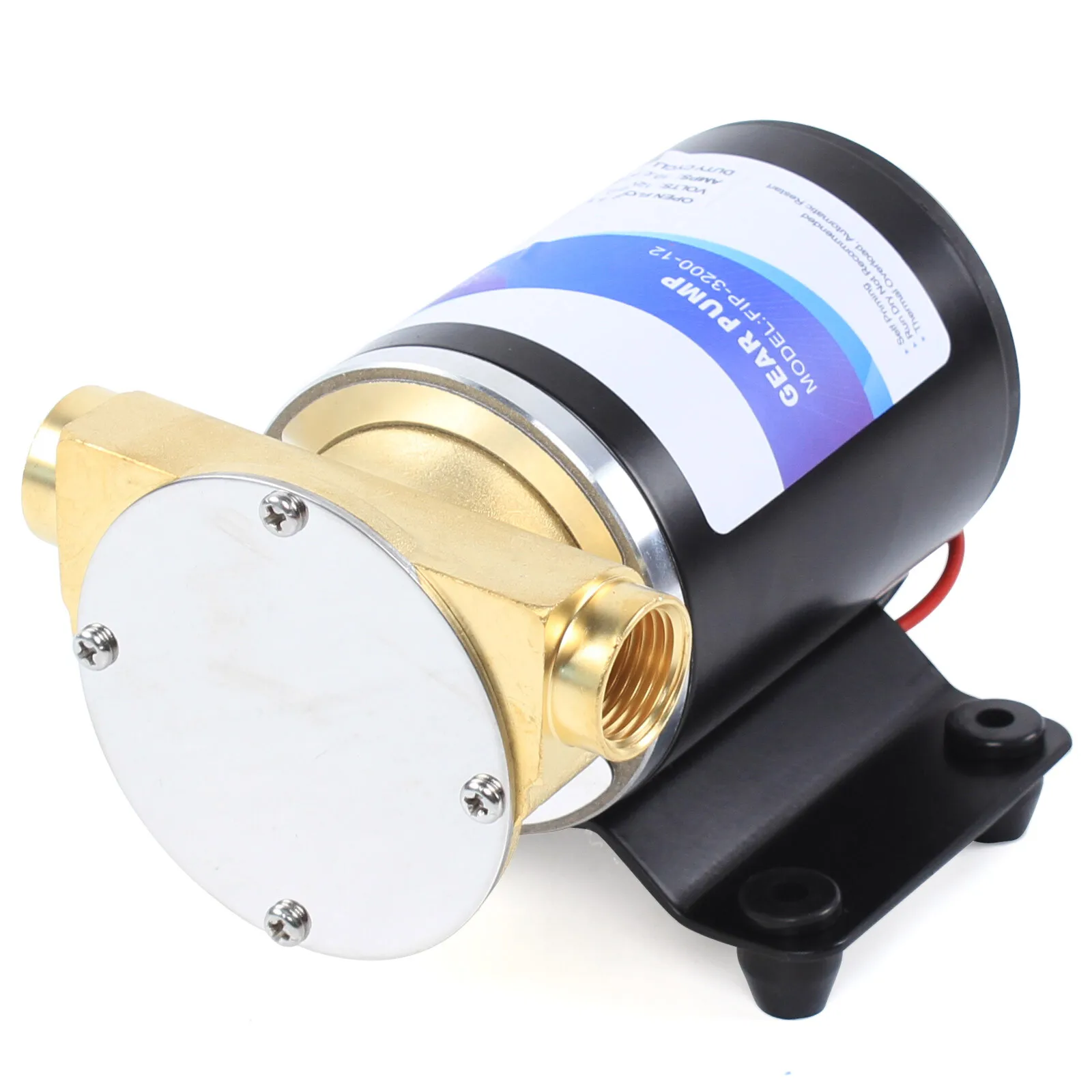 30L/min Copper Long Distance Irrigation Water Pump Low Noise Waterproof Irrigation Machine W/ 4 Non-slip Rubber Feet