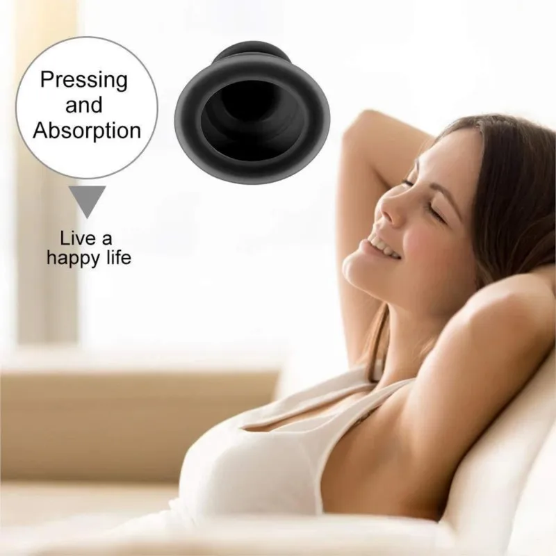 1pcSilicone Vacuum Cupping Massage Physiotherapy Jars Chinese Medicine Anti Cellulite Guasha Scraping Fat Burning Slimming Tools