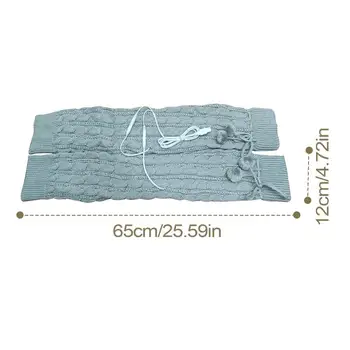 Heated Socks Women 1 Pair Thermal Socks USB Heated Slippers Over The Knee Heated Socks For Hiking Camping Skiing Fishing 6