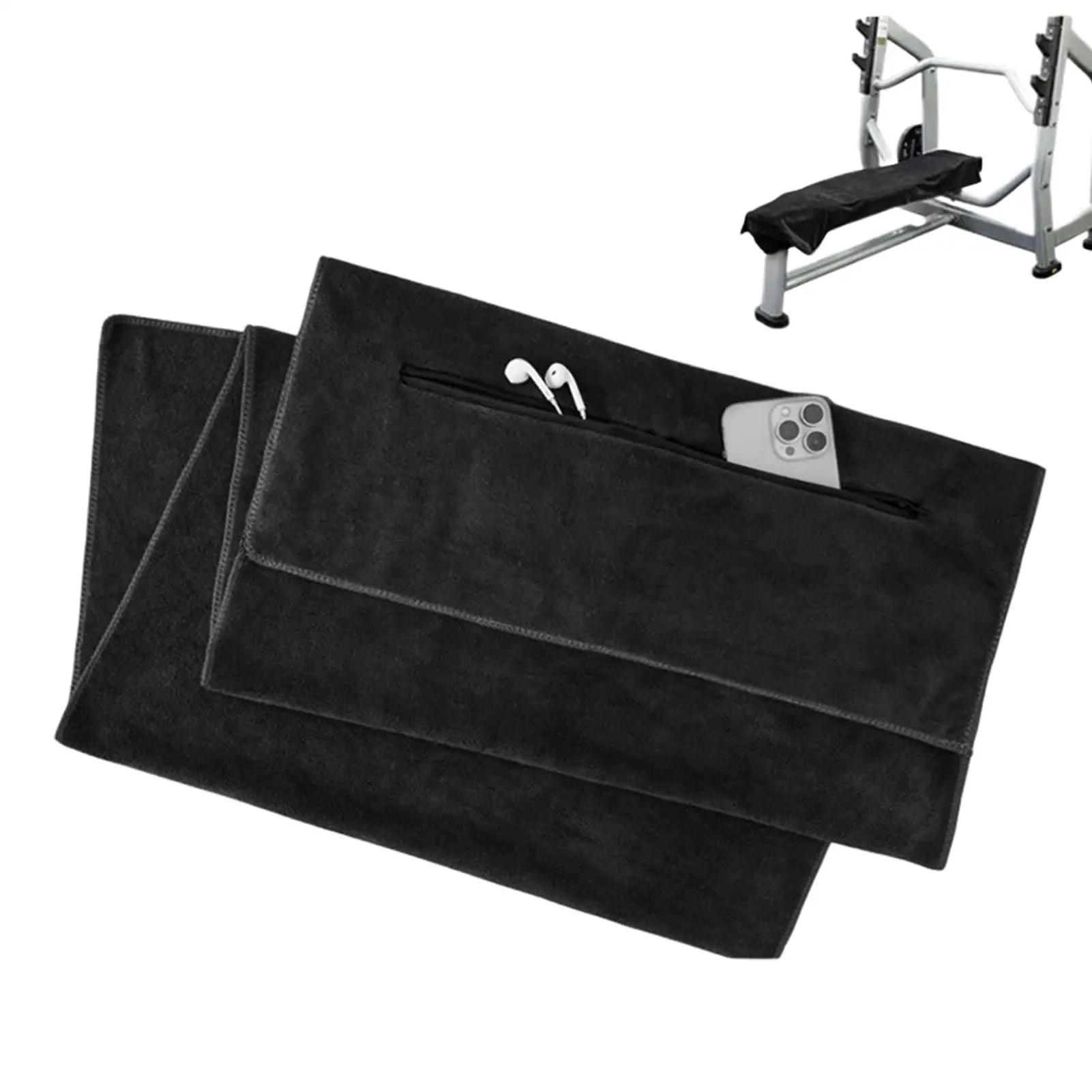 Ultra-Absorbent Microfiber Gym Towel - Quick-Dry for Yoga, Tennis, and Fitness Training