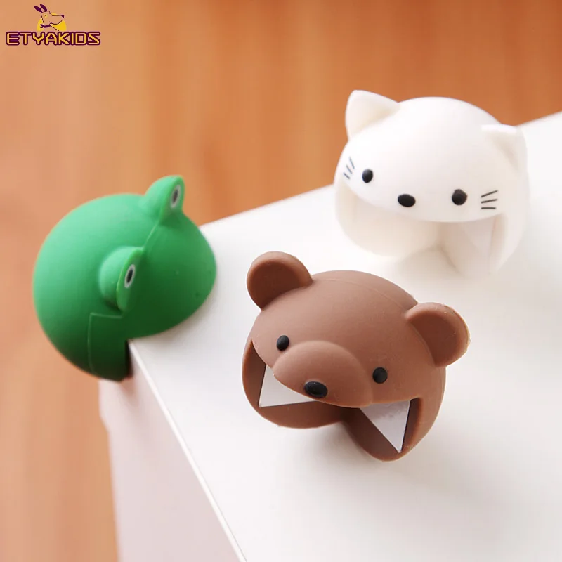 

1pc Round Animal Frog Bear Cat Head Style Table Desk Corner Protector Cushion for Baby Kids Safe Anticollision Corner Guards