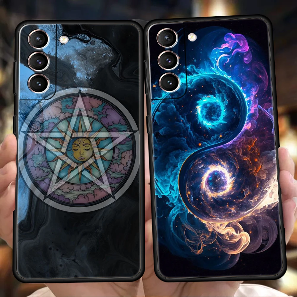 Galaxy Stars Silicone Phone Case - Beautiful Planet Design