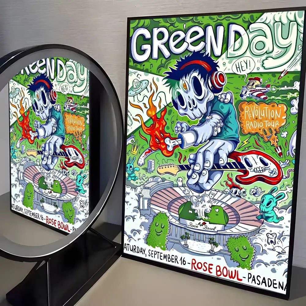 Green Day Aesthetic Rock Band Canvas Print - Fashionable Home Wall Art Decor