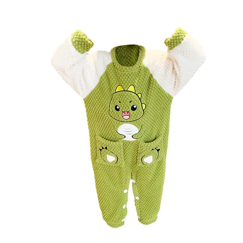 Animal Onesies for Kids Cartoon Dinosaur Kids Onesie Pajamas Warm Soft Velvet Animal Onesie Pajamas Costume for Boys Girls