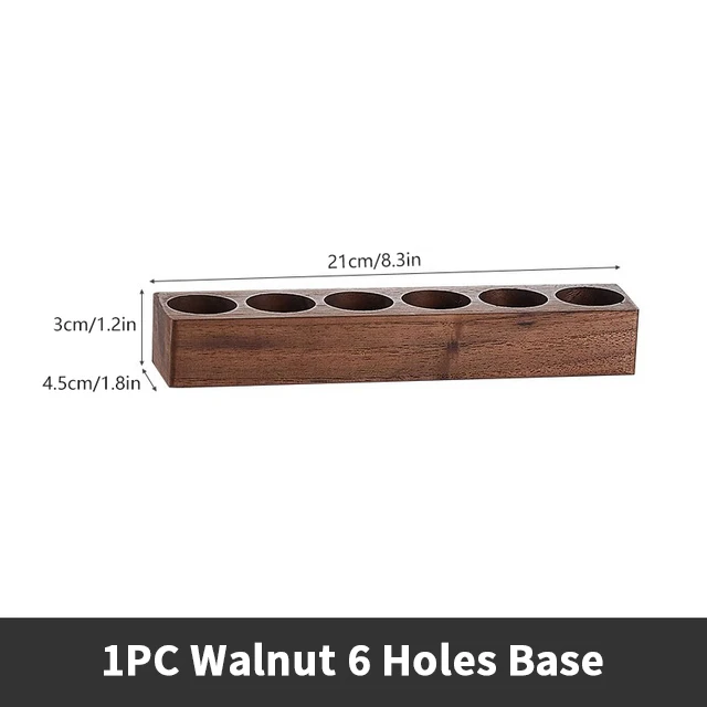 Glass Coffee Bean and Tea Storage Tube Display Rack - Elegant Espresso Accessory Set and Barista Gift