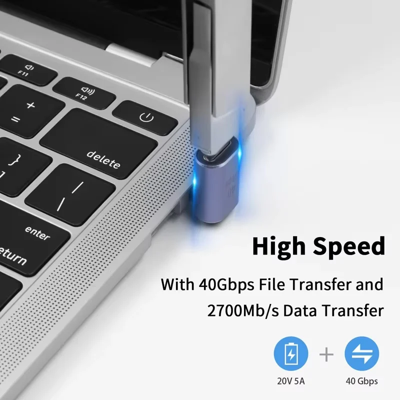 Ultra-Fast 4K USB-C OTG Adapter with 100W Charging and 40Gbps Data Transfer