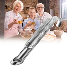 

Stainless Steel Tea Strainer Tea Diffuser Hot Tea Strainer Hanging Handle Type Filter Stick for Loose Tea Leaves