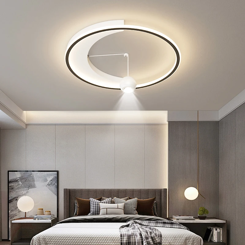 

Современное светодиодное потолочное освещение с дистанционным управлением, минималистичные аксессуары для дома, роскошные домашние креативные декоративные яркие лампы