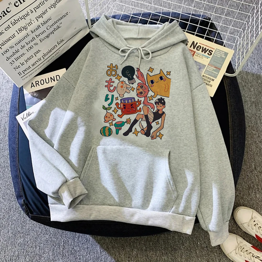 

Omori hoodies women long sleeve top funny harajuku Korean style tracksuit female Korean style sweater